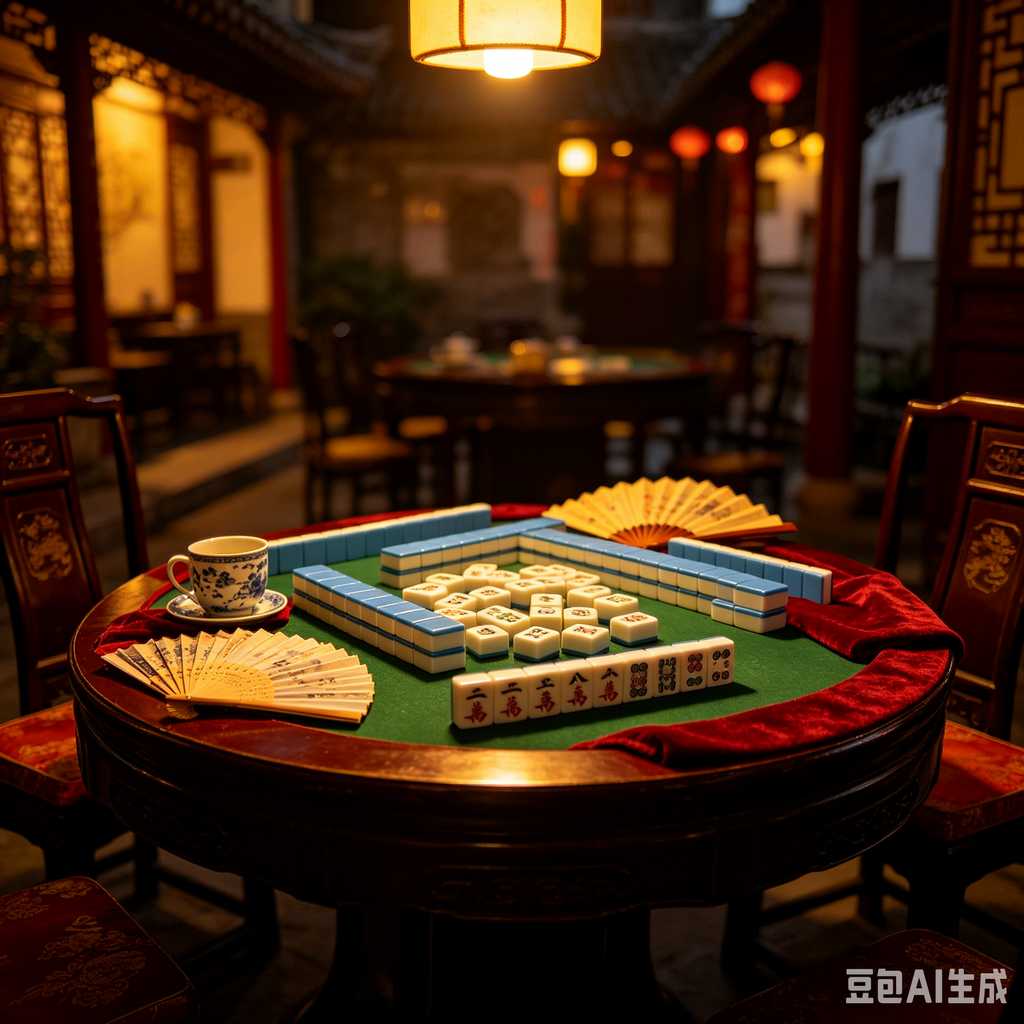 glossy mahjong tiles