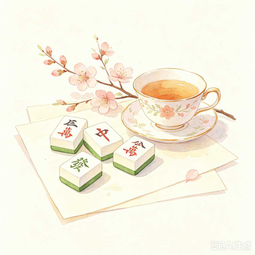 vintage gift mahjong set